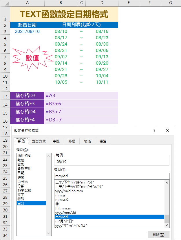 Excel-以TEXT函數設定數值格式