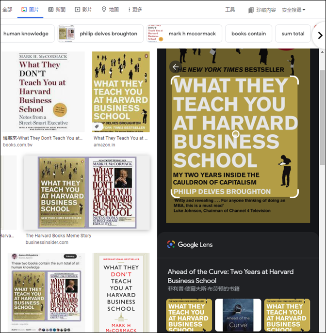 Google 圖片搜尋中使用Google Lens