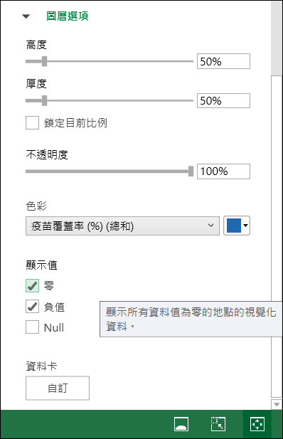 Excel-取用Open Data顯示3D地圖圖表效果