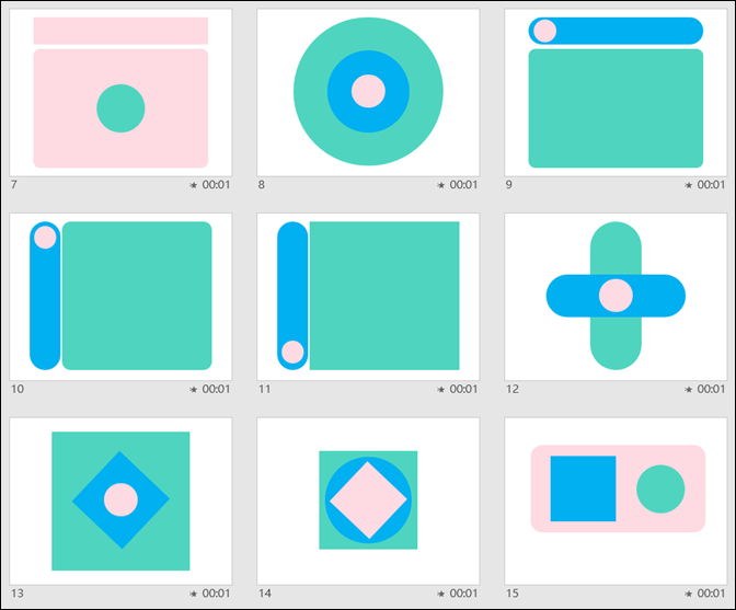 PowerPoint-利用圓角矩形結合轉化效果製作動畫