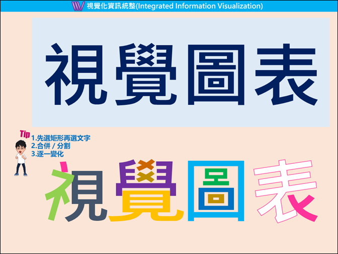 PowerPoint-利用合併圖案功能創建各種效果