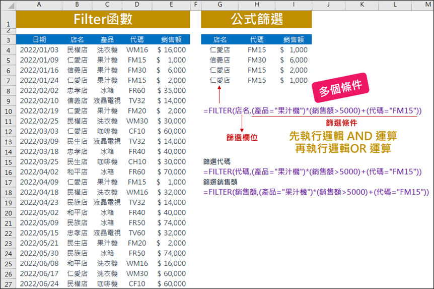 Excel-資料篩選的好幫手-FILTER 函數(2021版以上)