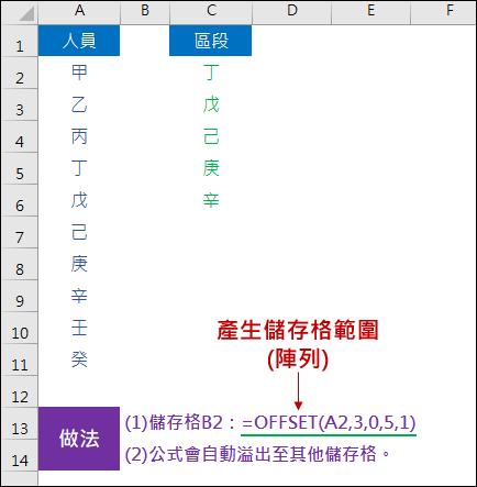 Excel-陣列的使用(比較2021版和先前的版本)