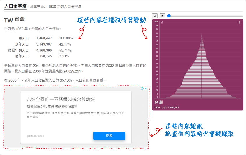 PowerPoint-如何將網頁中持續變動的內容插入投影片顯示來當為教材