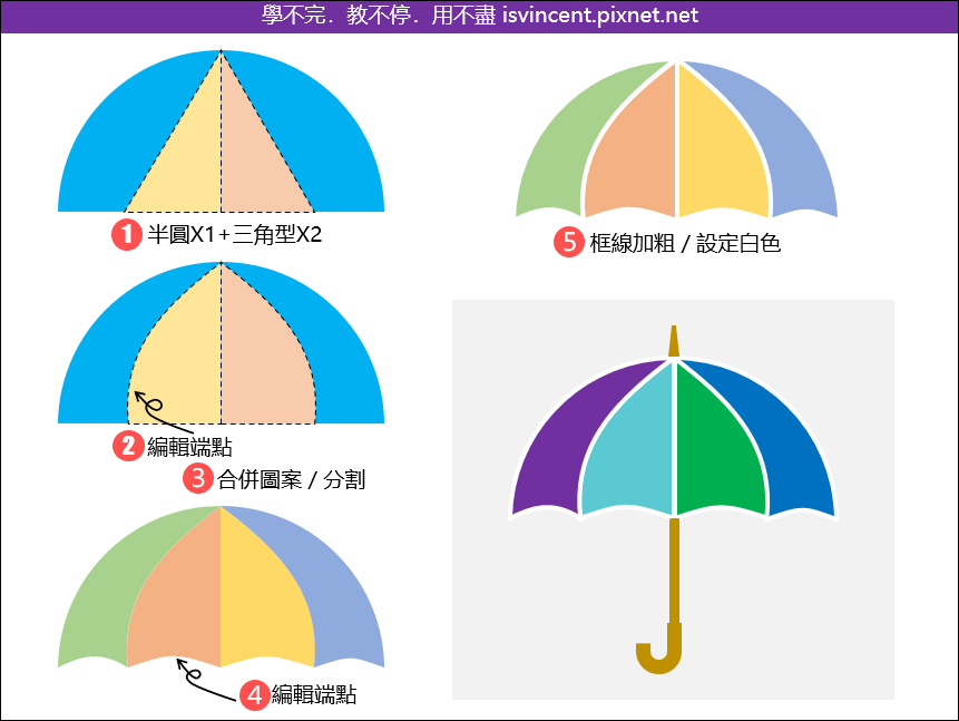 PowerPoint-仿製一把傘