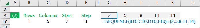 Excel-利用SEQUENCE產生各種數字陣列