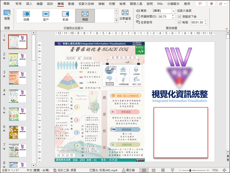 利用 PowerPoint 和生成式 AI 協助製作具有人在講述文字的多張圖片輪播影片