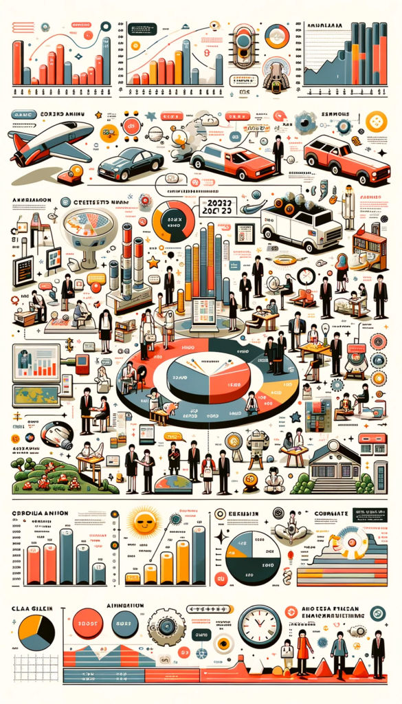 DALL·E 2023-10-14 14.05.07 - 9_16格式的infographic，展示2023年諾貝爾經濟學獎得主Claudia Goldin的資訊。圖表中央有Claudia Goldin的描繪，四周則有圖形、統計和標籤展示她的主要研究、成就和貢獻。上方標題為「Claudia Goldin - 2023年諾貝爾經濟學獎」，整體設計清晰、簡潔且.png