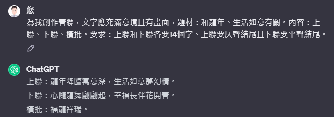 利用ChatGPT和Image Creator,在過年前先準 利用ChatGPT和Image Creator,在過年前先準