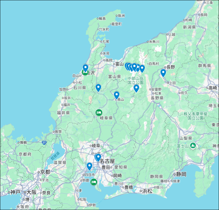 藉由AI協助,將多個地點標示在我的地圖上 藉由AI協助,將多個地點標示在我的地圖上