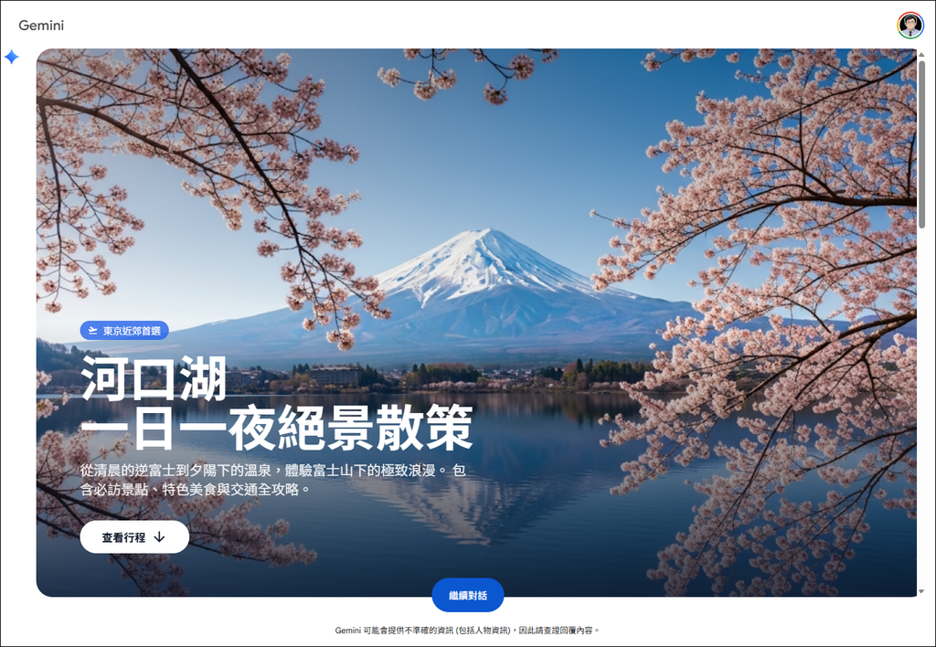 利用Gemini的動態檢視(實驗功能),做出視覺化和多媒體呈