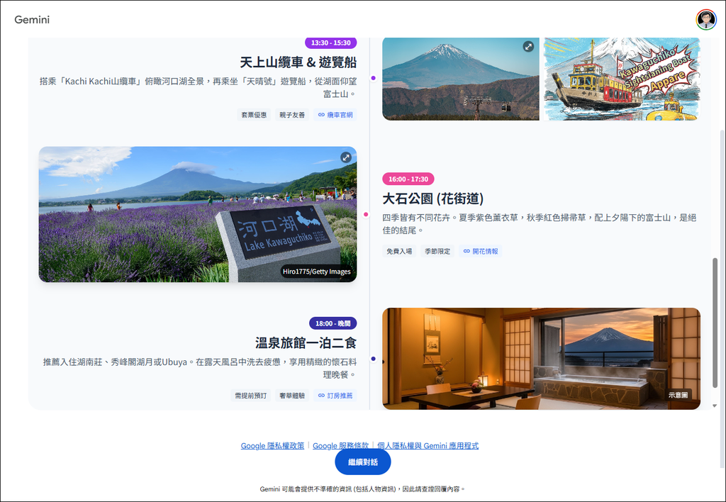 利用Gemini的動態檢視(實驗功能),做出視覺化和多媒體呈