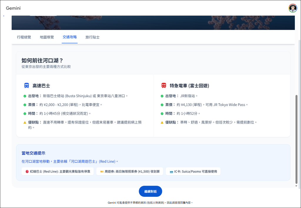 利用Gemini的動態檢視(實驗功能),做出視覺化和多媒體呈