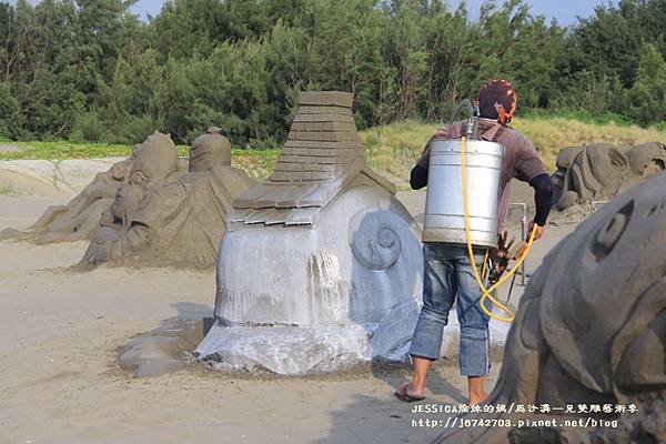 台南將軍馬沙溝一箭雙雕沙雕展 (207).JPG