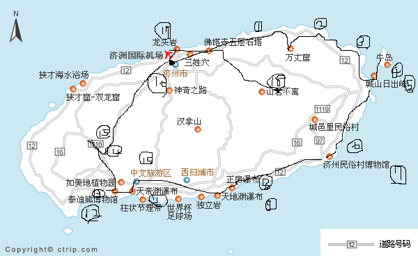 jeju map