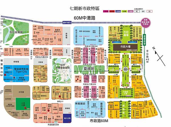 台中第7期重劃區七期商圈簡介台中七期區域與特色介紹台中七期新市政地圖.jpg