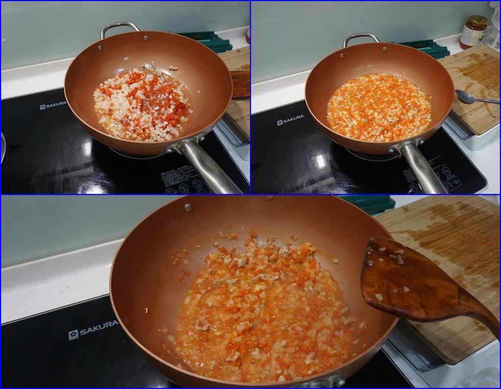 08加入蕃茄及洋蔥丁~加點水~悶煮一下.jpg 08加入蕃茄及洋蔥丁~加點水~悶煮一下.jpg