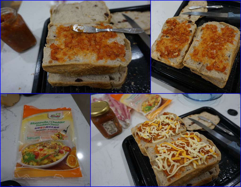 15土司塗上披薩醬~加上一些乳酪絲.jpg 15土司塗上披薩醬~加上一些乳酪絲.jpg