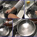 21不銹鋼平底鍋~用熱水+一些洗碗精+菜瓜布~清潔溜溜.jpg