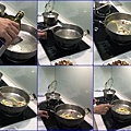 09準備炒小魚乾~加一些油~放入蔥、蒜、辣椒~炒香.jpg