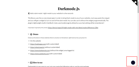 讓網頁自動在黑白背景切換的魔術師Darkmode.Js @ 儒道哲學的浪漫人生 