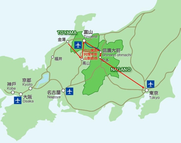 日本北陸東京路線