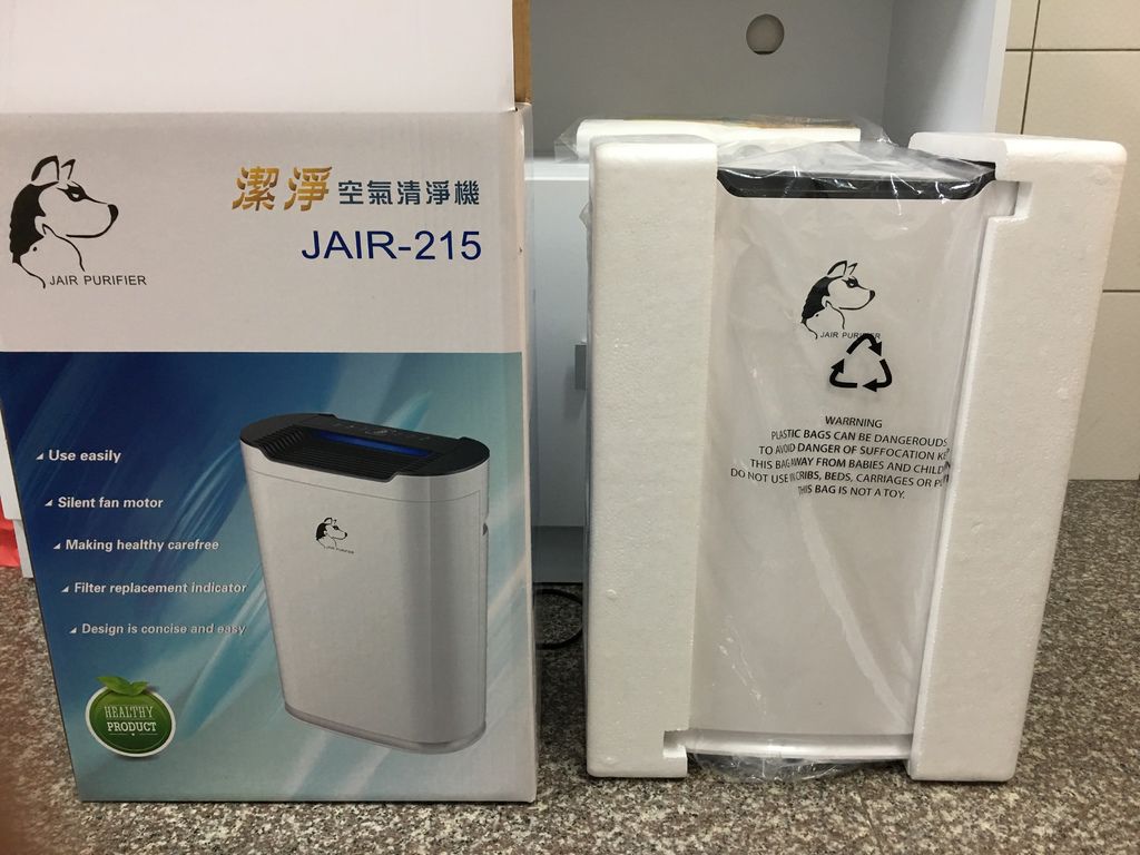 JAIR-215空氣清淨機,包裝