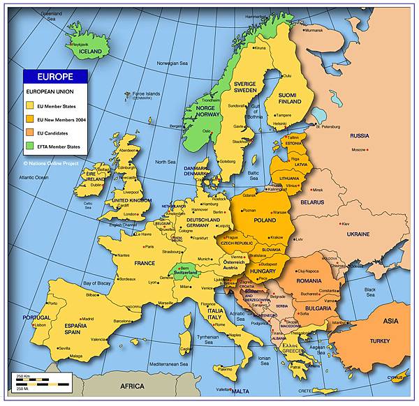 europe map