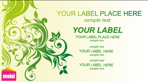 2011 年6月新增綠色環保風格商務名片