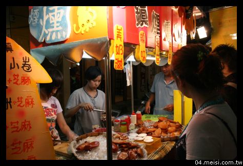 逢甲夜市煙燻小卷