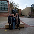  even foreigners love to take pic with the famous bear in UCLA