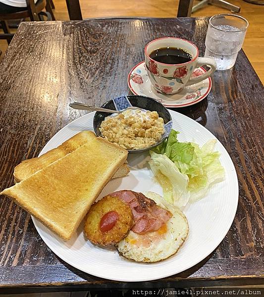 【岡山】コーヒー亭(珈琲亭)～西川綠道公園旁的咖啡店早餐