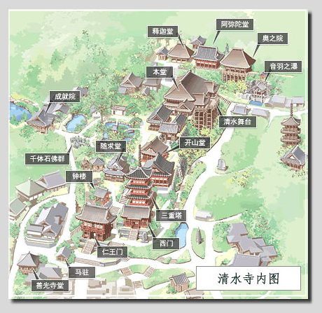 14 京都 清水寺 境內map