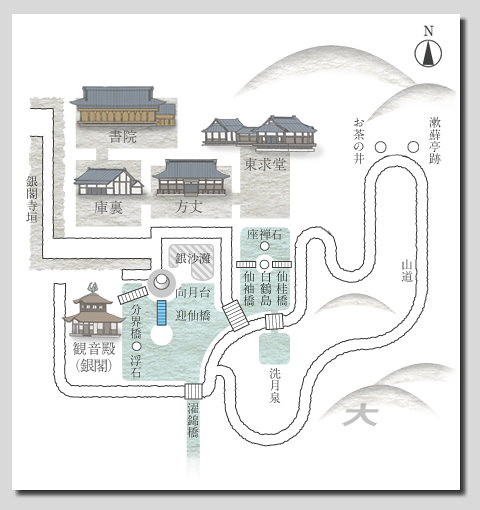 6 銀閣寺 境內map