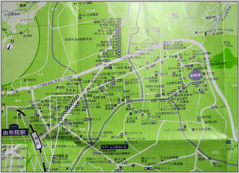 69 九州 由布院 map