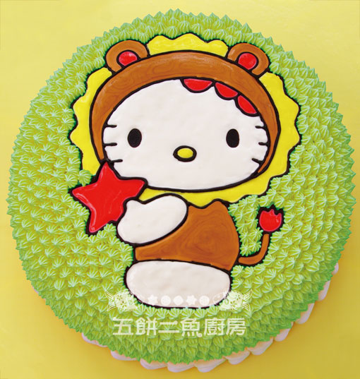 12星座Hello Kitty蛋糕(獅子座) (6吋可做)