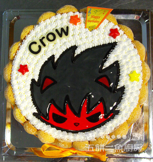 獸耳樂團SHOW BY ROCK!!(Crow)蛋糕 (6吋可做)