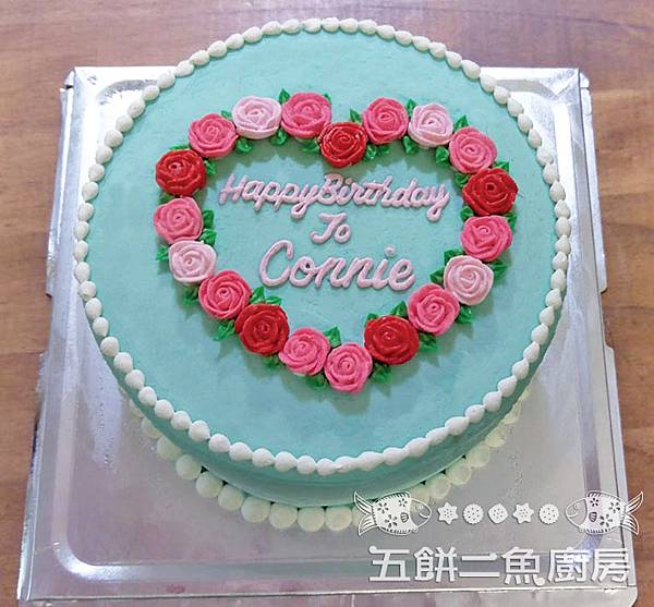 #happy_birthday #玫瑰花圈#此圖6吋蛋糕可做