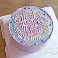 #感謝你！裝飾字蛋糕#此圖6吋蛋糕可做