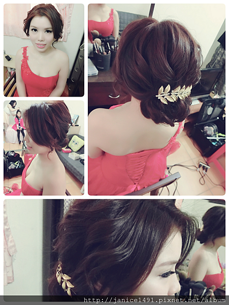 文定盤髮造型%2F紅色禮服%2F復古金飾讓氣質更加分 文定盤髮造型%2F紅色禮服%2F復古金飾讓氣質更加分