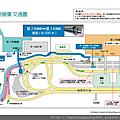 成田機場 第三航廈的交通路線圖