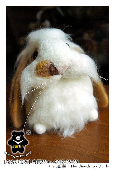 羊毛氈兔子_兔兔小朋友_02_felt rabbit