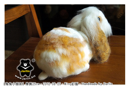 羊毛氈兔子_兔兔小朋友_04_felt rabbit