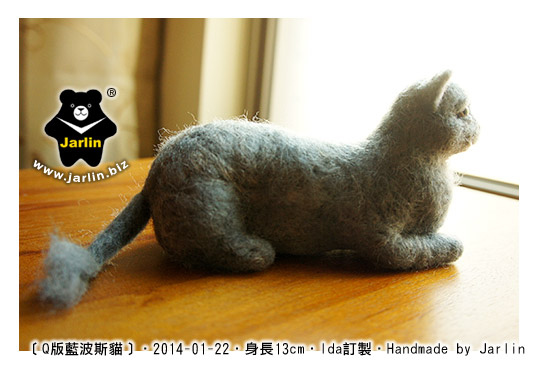 felt-cat羊毛氈貓_藍波斯2 felt-cat羊毛氈貓_藍波斯2