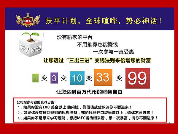 Mfc 基礎賺法 配套 Mfc Club 三出三進 扶平计划 Turbo雙渦輪策略 為什麼mfcclub可以只賺不虧 Mface全球數位理財計畫mbi