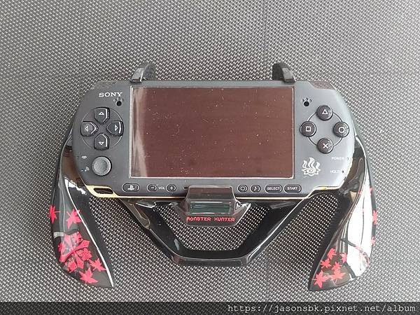 PSP 3000 series Monster Hunter limited edition with grip