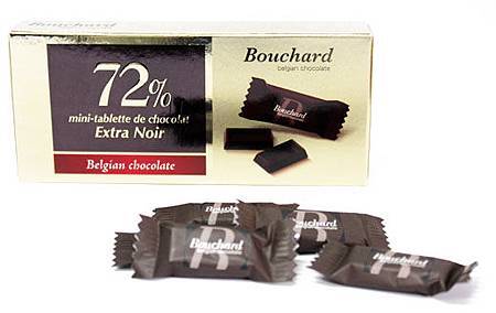 比利時布夏72%迷你黑巧克力片 迷你分享包 Bouchard 