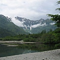 大正湖還有後面的北阿爾卑斯山