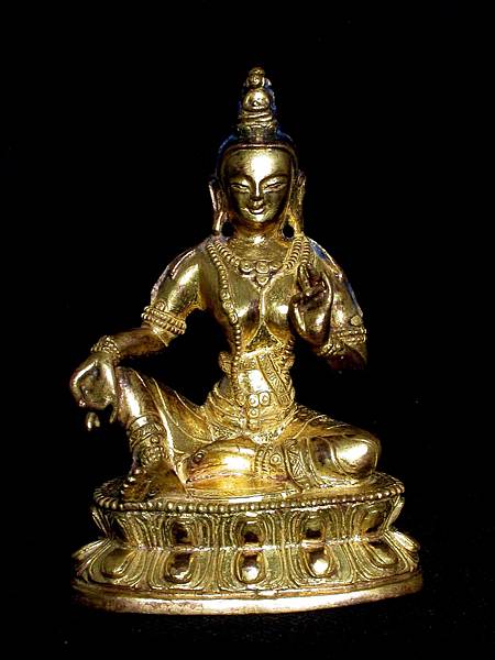 BR270西藏18世紀銅鎏金觀音菩薩坐像01.JPG