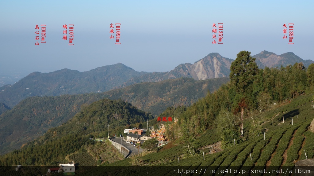 20190205 (1044A) 由茂馨民宿眺望嘉義市區方向的山景.JPG